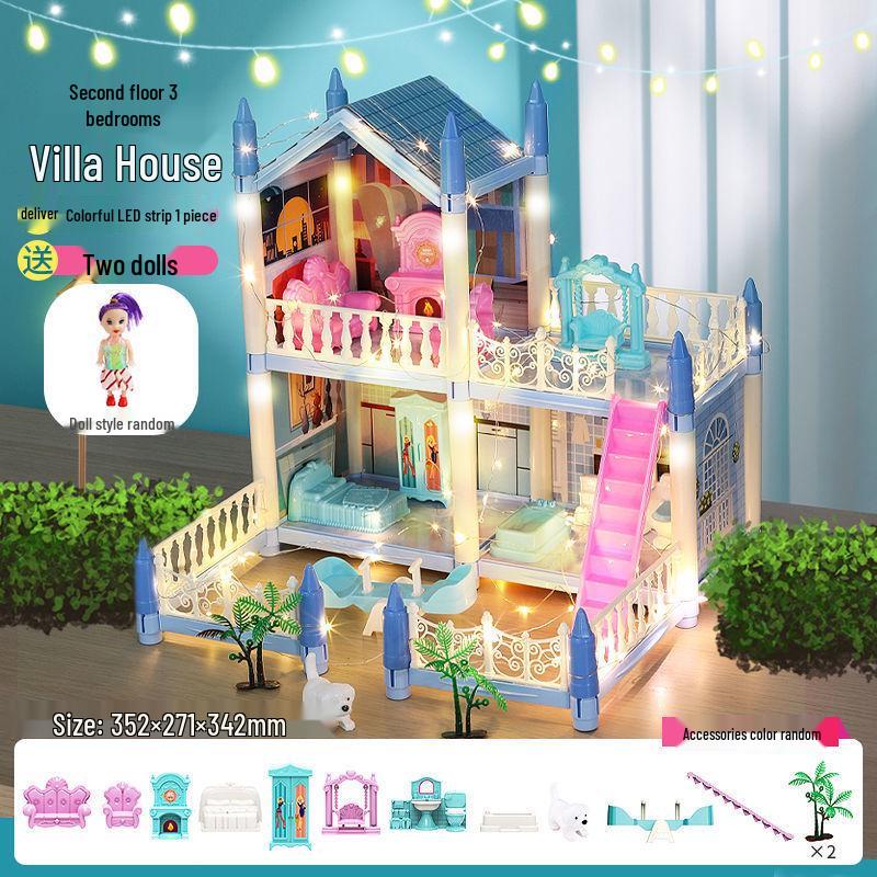 Children's Princess Castle Playhouse Assembly Toy Set Educational Building Blocks