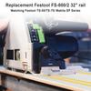 Allsome Track Saw Guide Rail Connector Kit for Woodworking Longer Cuts for Makita Festool Track Saws Compatible with Makita Festool Guide Rail System