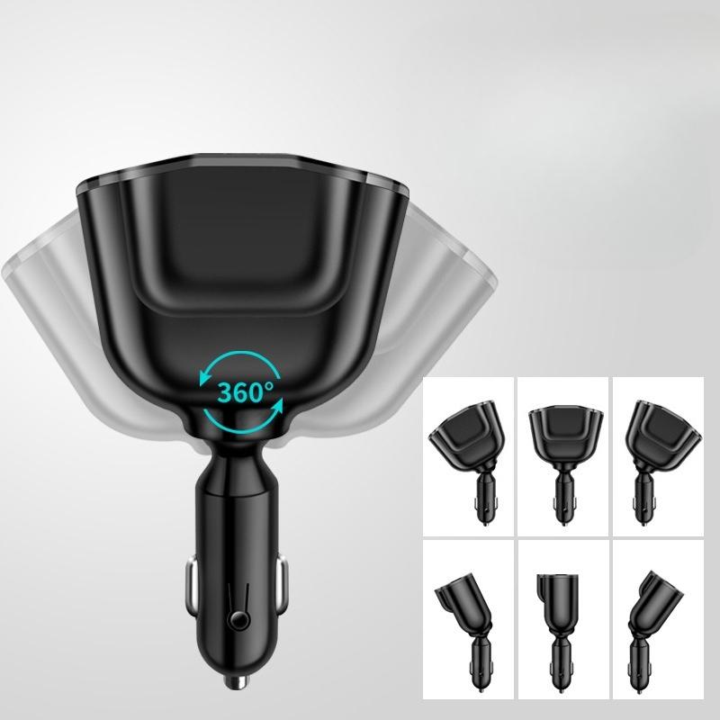 Universal 336W Cigarette Lighter Adapter PD USB 66W Super Quick Charging Phone Charger Socket 12-24V Car Charger 5-Port