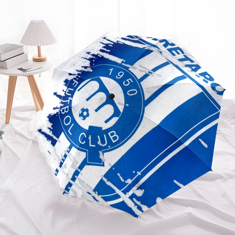 Club Deportivo Guadalajara (Chivas) pattern, automatic folding umbrella, portable and foldable design, 8 ribs, a Christmas or birthday gift.