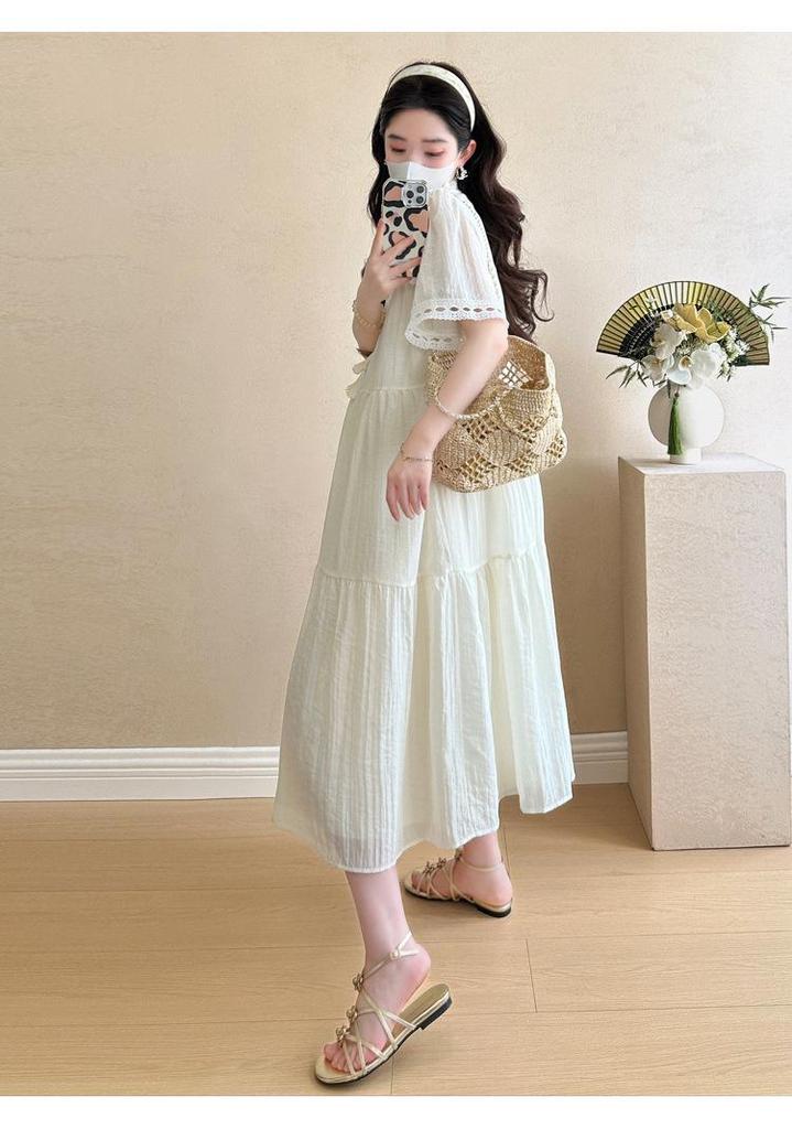 Spring/Summer 2026 Bohemian Ethnic Maternity Skirt