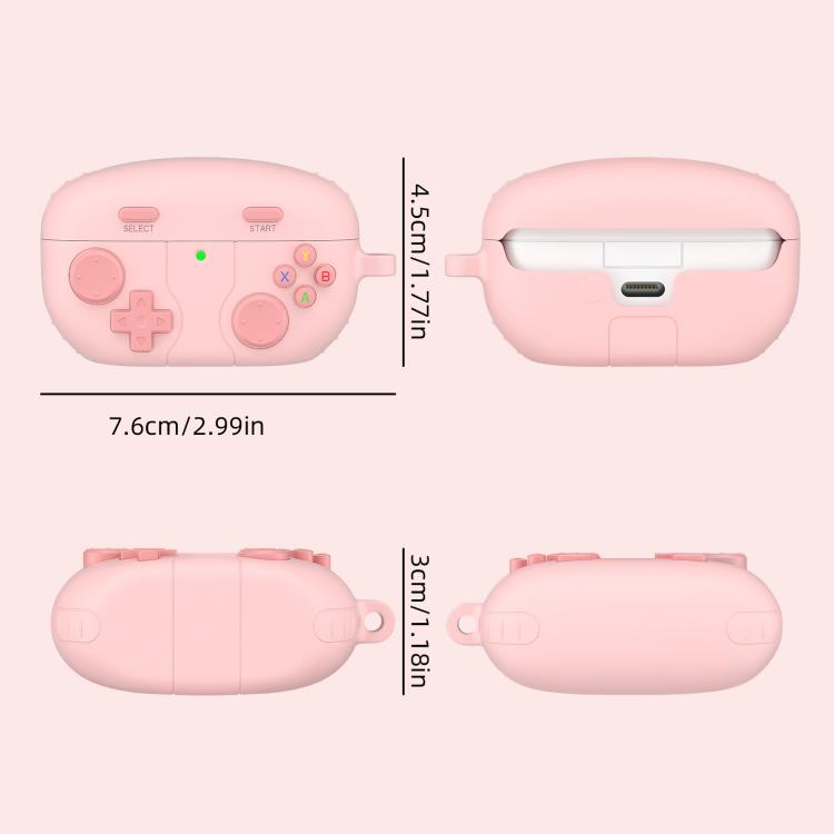 Vintage Game‑Controller Silicone Earbud Case With Metal Carabiner Shockproof Anti‑Drop Cover For Sony WF‑1000XM5 TWS Earbuds