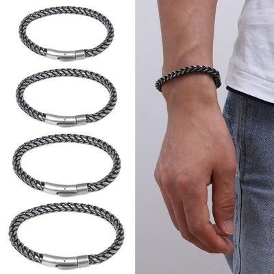 New Gift Men Link Chain Bracelet Bangle Stainless Steel