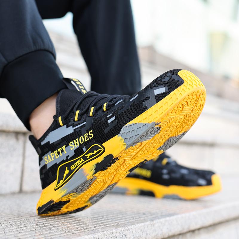 Herren-Sicherheitsschuhe für alle Jahreszeiten: Langlebig, Bequem, Stoßfest, Durchstichfest, Rutschfest Stahlkappenschutz.