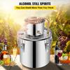 SucceBuy 3 5 8 Gal Distiller Moonshine Alcohol Brew Water Wine Essential Oil Brewing Kit Stainless Copper with Pump for Home DIY