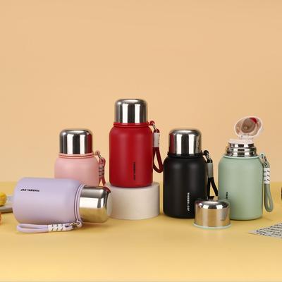Compact 450ml 316 Stainless Steel Insulated Travel Mug With Dual Lid Students Outdoor Use