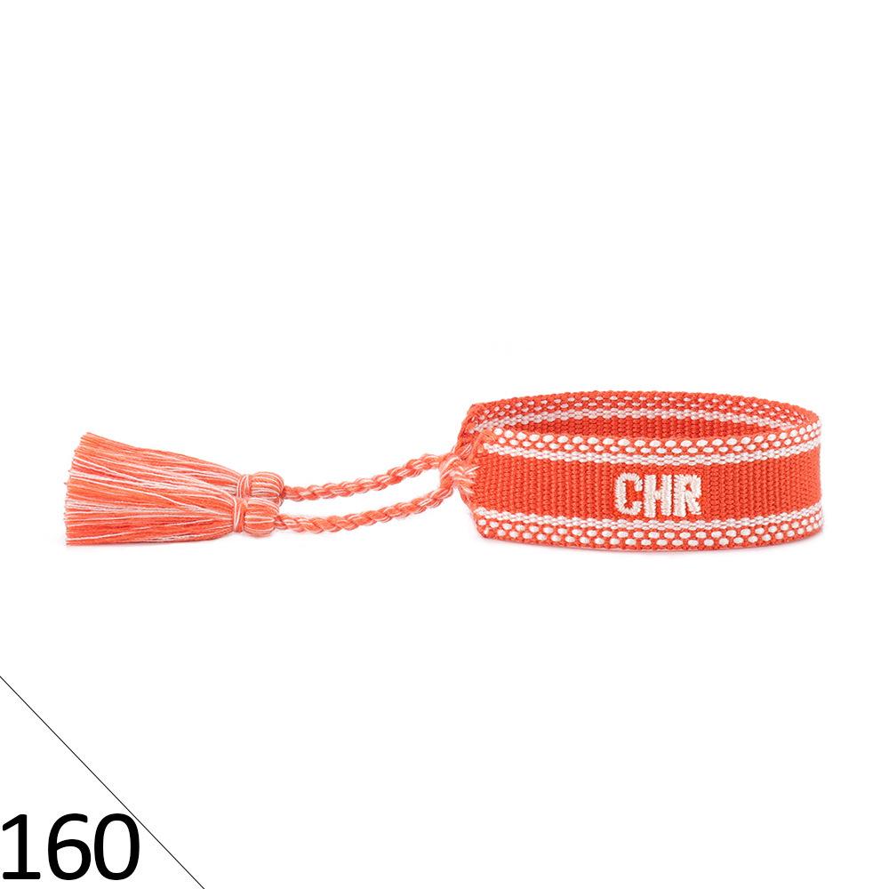Friendship Letter Bracelet - Hand-Woven Ethnic Style with Polyester Tassels