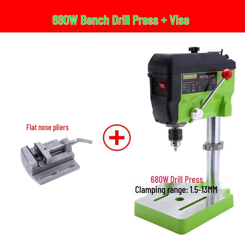 Mini Precision High-Speed Bench Drill: Multifunctional Compact Tabletop Press for Bead Making and Milling