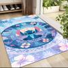 Lilo Stitch Tropical Fantasy Carpet Rug Soft Washable Antislip Home Living Room Sofa Mats Personalized Christmas Rug