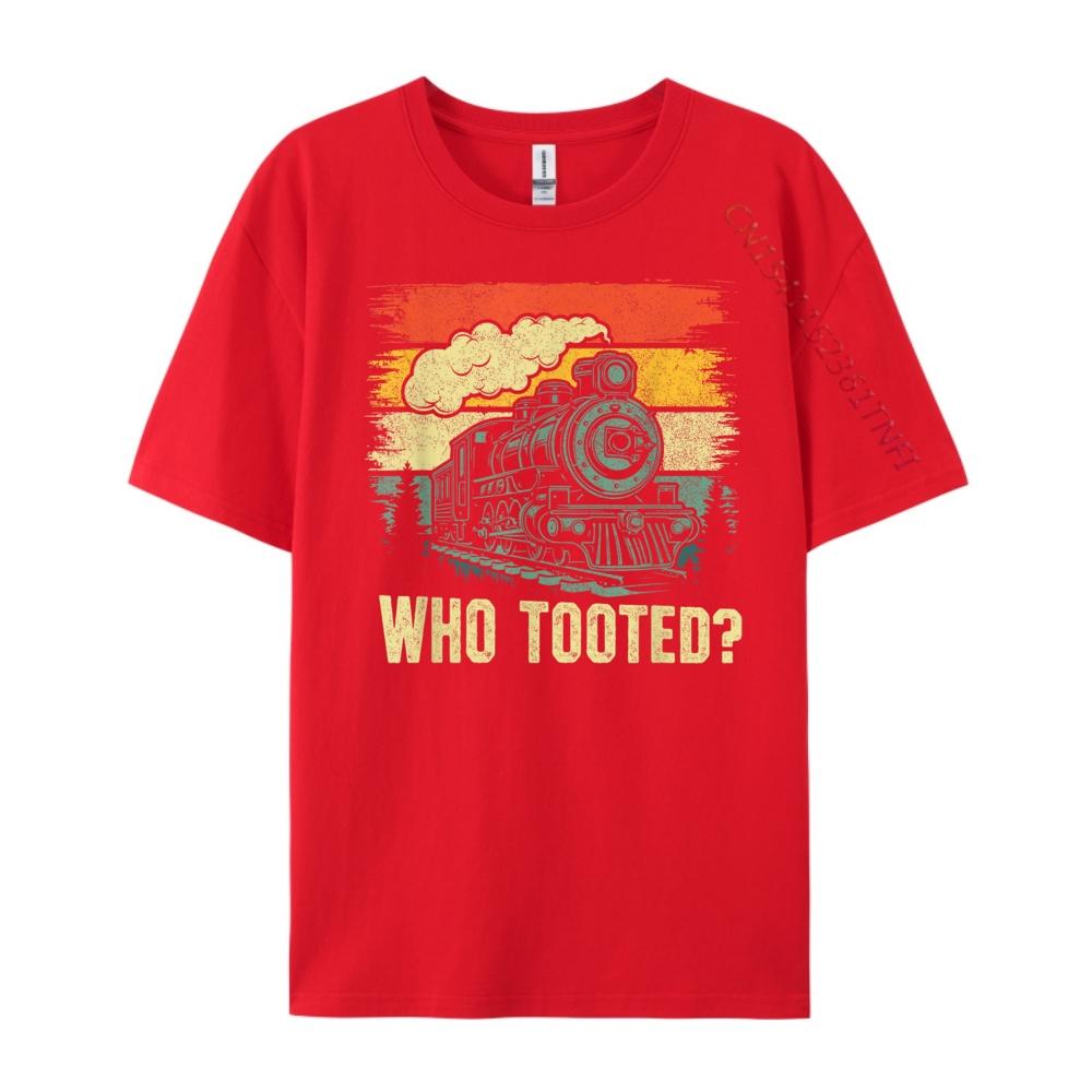 Funny Who Tooted Train Lovers Boys Men 3XL Men Clothing Streetwear Big Size Cool S