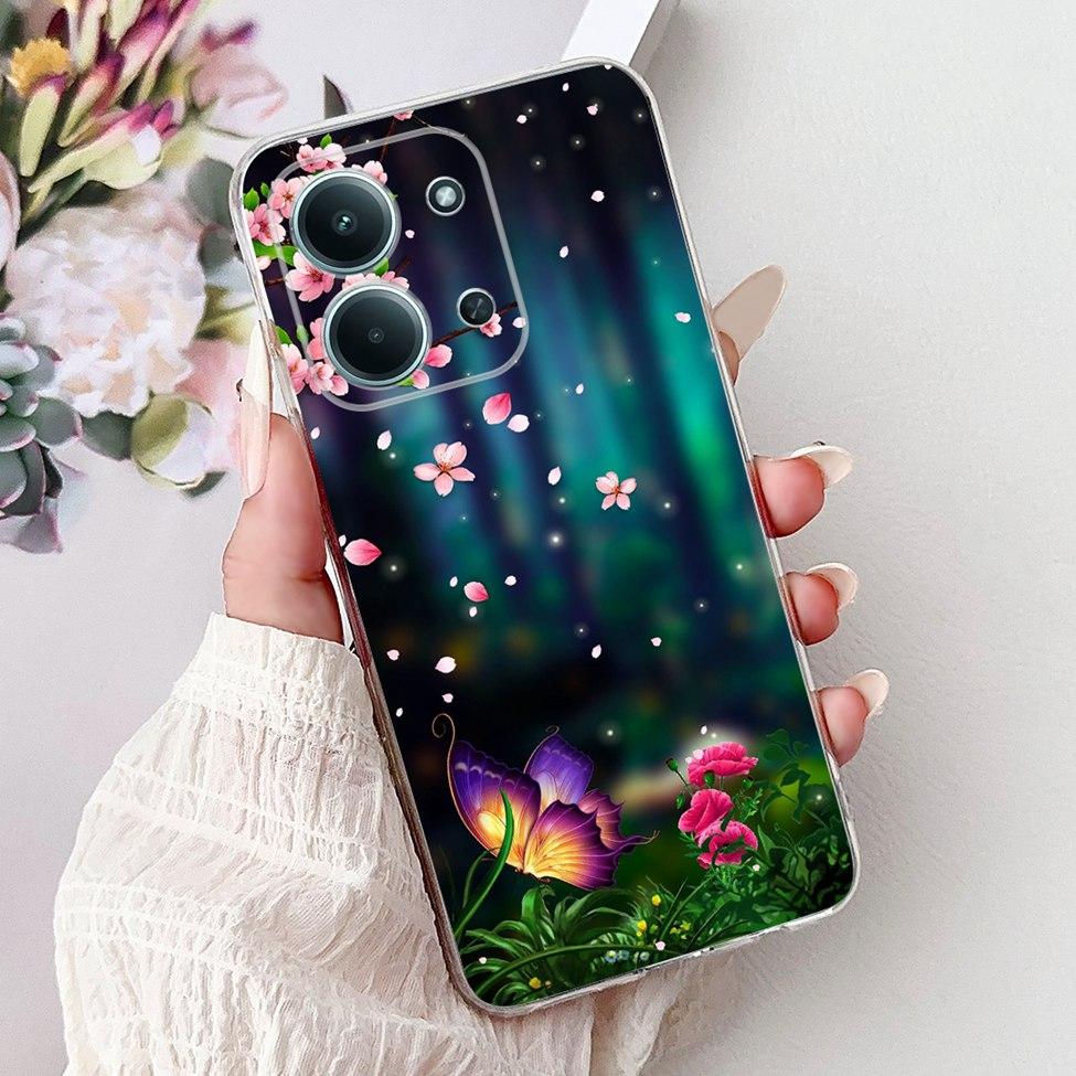 For Xiaomi Poco C85 4G Cover For Redmi 15C 4G Case Cute Cartoon Luxury Cool Boy Girls Fashion Butterfly Bumper Casing 25078RA3EA