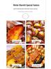 Thickened Cast Iron Sweet Potato Roasting Pot and Corn Grill
