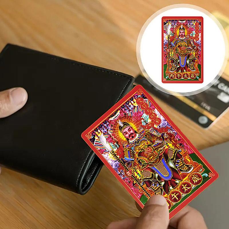 2026 Tai Sui Amulet Card Horse Year Feng Shui Taisui Prayer Gold Card Bring In Wealth Health Good Luck Portable Protective Gift
