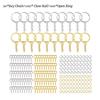 Screw Pins Eye Metal Bulk Split Key Ring Set For Diy Resin Keyring Art Craft