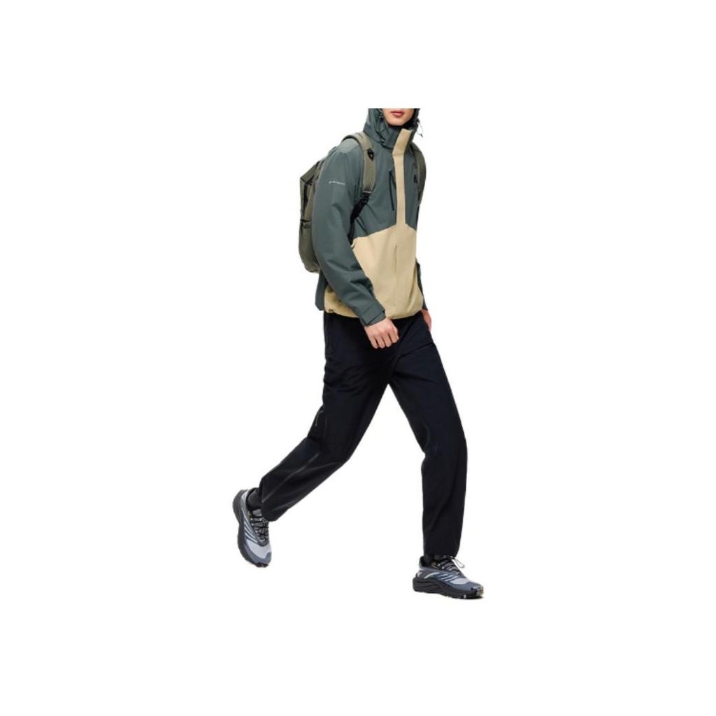 Anta Water Shell 2.0 Earth Shell Outdoor Windproof Waterproof Mountaineering 3 In 1 Fleece Hooded Jacket Men Jackets Khaki-Green 952446601-8