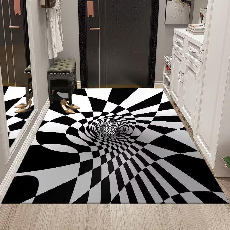 Dywan wejściowy 3D Pułapka wizualna Dywan Vortex Dywan do dekoracji salonu sypialni