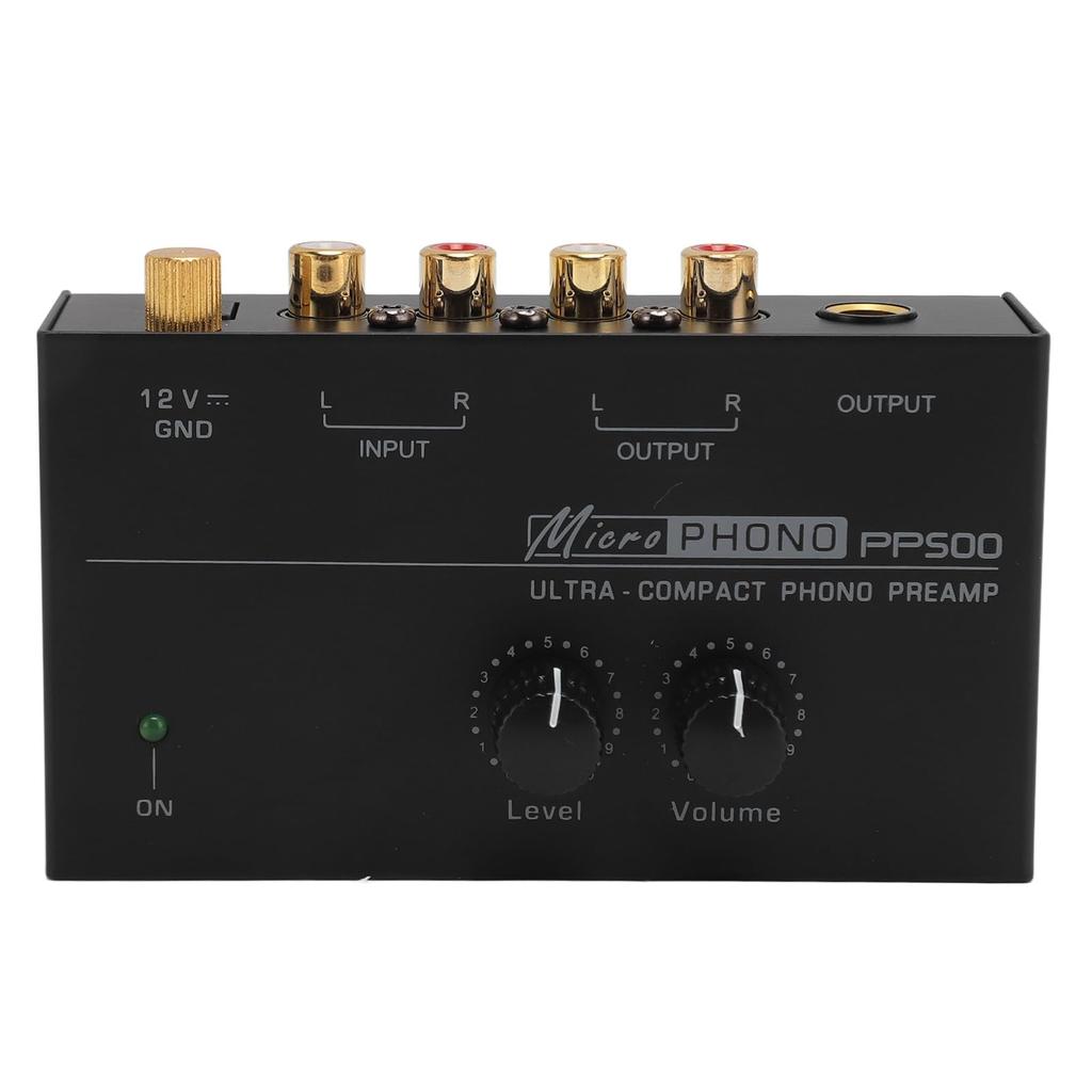 Ongwan Phonograph Preamplifier for Record Players, Independent Volume Control, Ultra-Low Noise, RIAA Equalization Phono Preamplifier ()