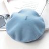 Women'S Wool Beret | Face Slimming Winter Warm | Solid Color Cashmere Blend | Vintage Painter Hat