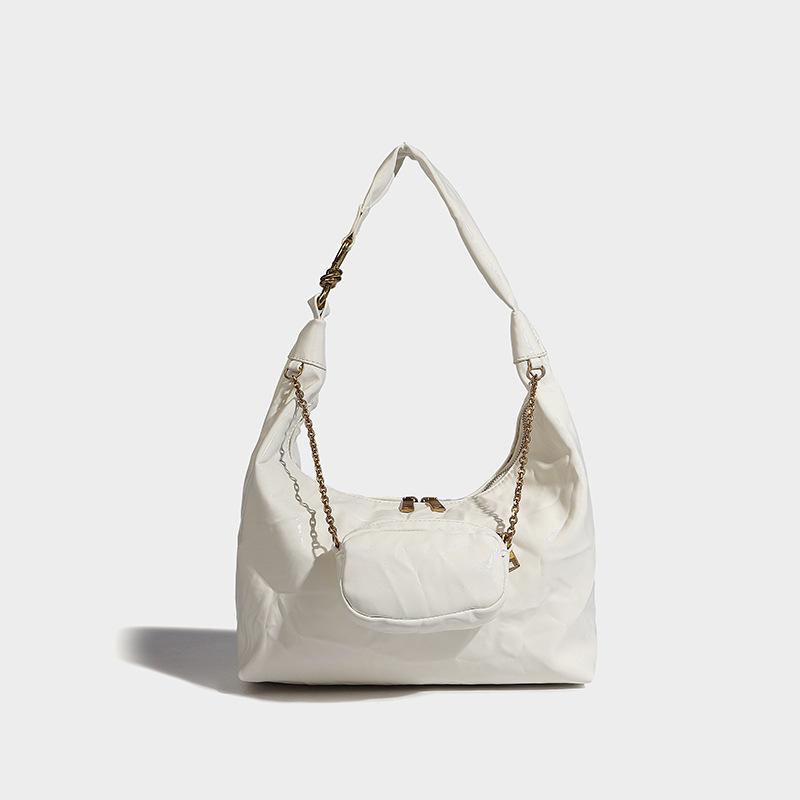 

Нішева плісирована сумка під пахву жіноча 2024 літо нова повсякденна для поїздок на роботу мати і дитина високий сенс на плече білий