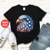 Patriotic Eagle T Shirt Softstyle 4th Of July Independence Day Casual Wear Stars And Stripes America Pride Vintage Soft