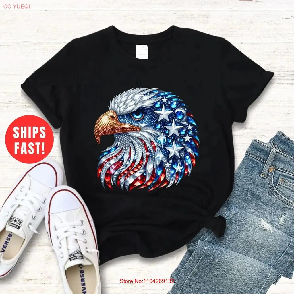 Patriotic Eagle T Shirt Softstyle 4th Of July Independence Day Casual Wear Stars And Stripes America Pride Vintage Soft