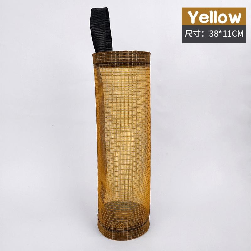 3 Styles Stainless Steel Kitchen Trash Rack Cabinet Door Garbage Bags Holder Closet Garbage Storage Holder Paste Towel Hanging жёлтый