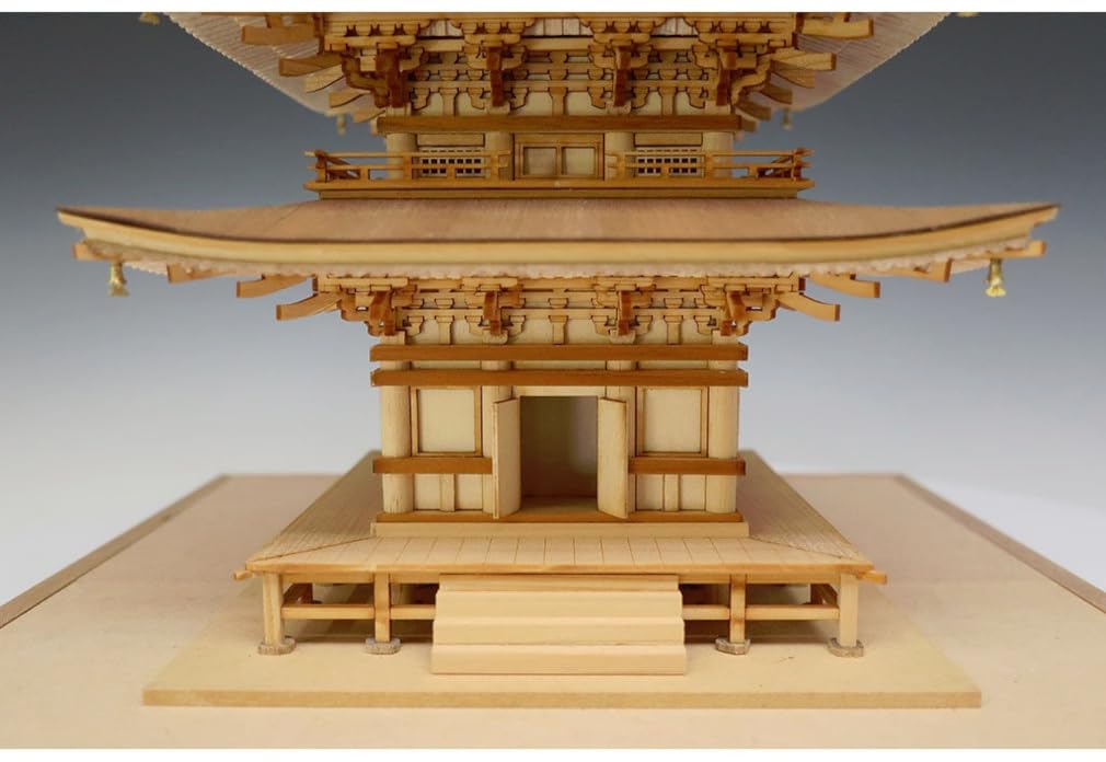 Woody Joe 1/75 Scale Assembly Kit of the Five-Story Pagoda of Mt. Haguro (Building)