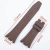 Für Audemars Piguet Armband 15400 15500 26331 3,5 mm Endstück Armband Uhrenarmband Handgelenk Weiches Gummi Uhrenarmband 26 mm Für AP Armband