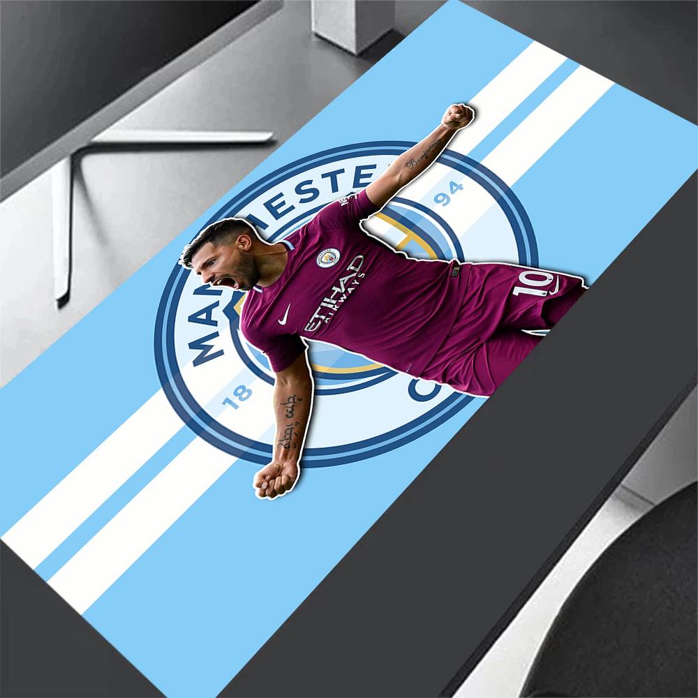 Kun Aguero Celebration Moment Large Mouse Pad Keyboard Pad Office Mouse Mats Non-Slip Rubber Bottom Perfect for Office Laptop Gaming Setup