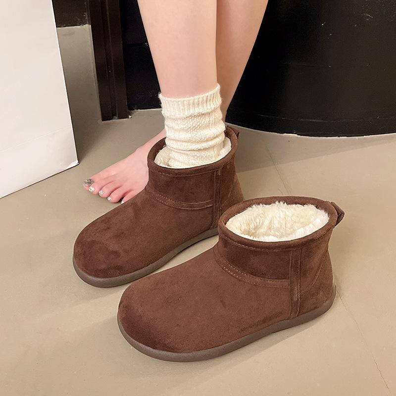 

Women s thick-soled winter lightweight warm winter cold padded snow boots non-slip wear-resistant casual sneakers cotton boots fur shoes 40 темно-коричневого