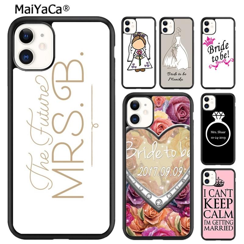 PersonaliSE2020d Wedding Bride Soon To Be Phone Case For iPhone 17 Air 16 16e 15 Plus 11 12 13 14 Pro Max Coque