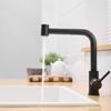Modern Single Handle Kitchen Faucet with 360° Swivel Pull Out Sprayer Stainless Steel Single Hole Sink Faucet for Hotels