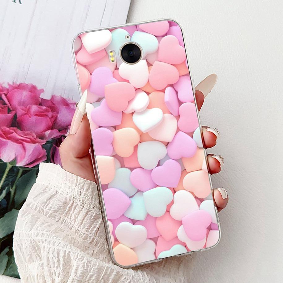 For Huawei Y5 Y6 2017 Case MYA-L23 MYA-L22 MYA-L03 Silicone Cover Luxury Painted Soft Silicone Protector For Huawei Y3 2017 Capa
