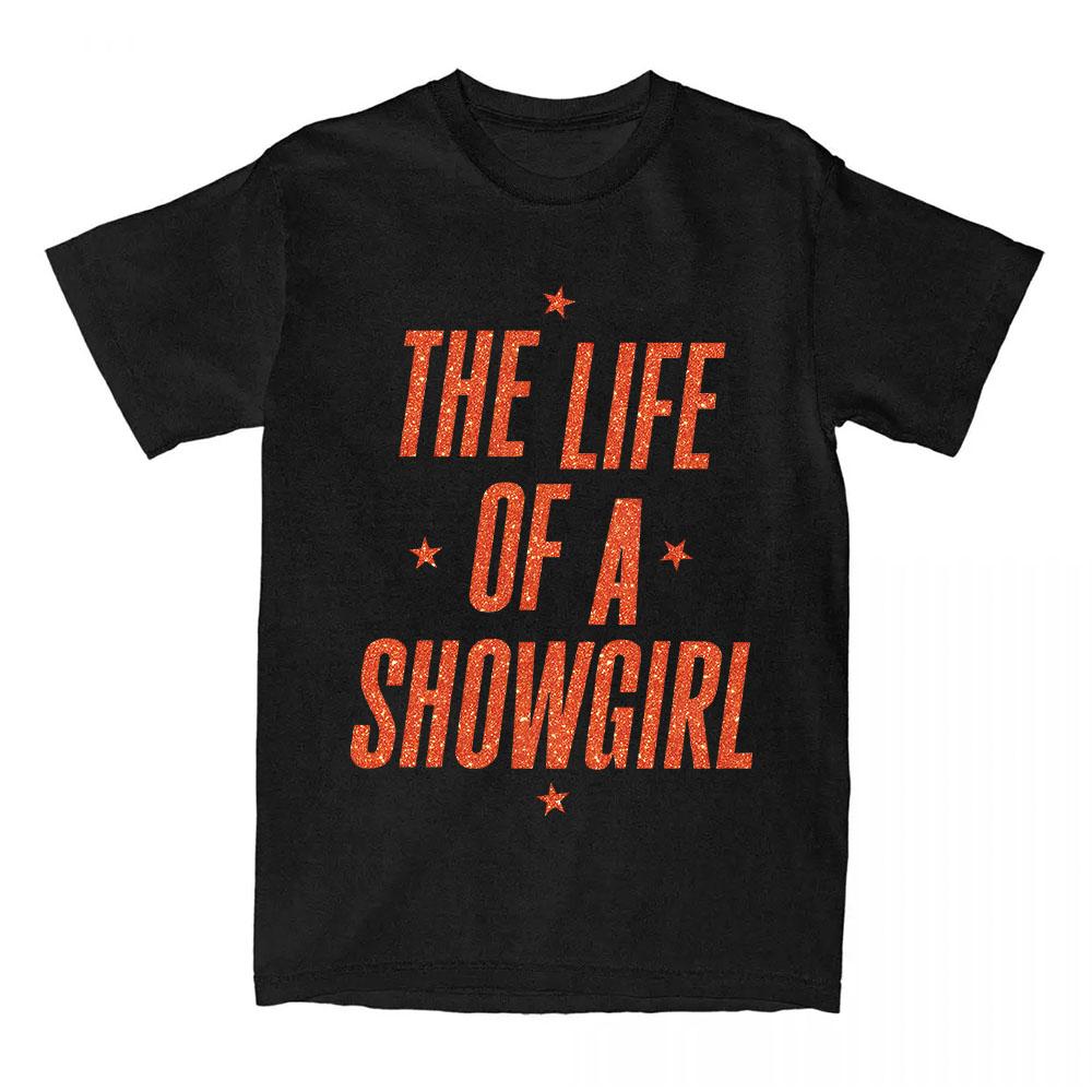 The Life of A Showgirl Album T-shirt Cotton Short Sleeve Female Tshirts Casual Women Men Clothing Graphic Printing Tees Top Girl