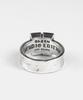 Sheen666 Dum Series Foursquare Ring White Cubic (B Type)