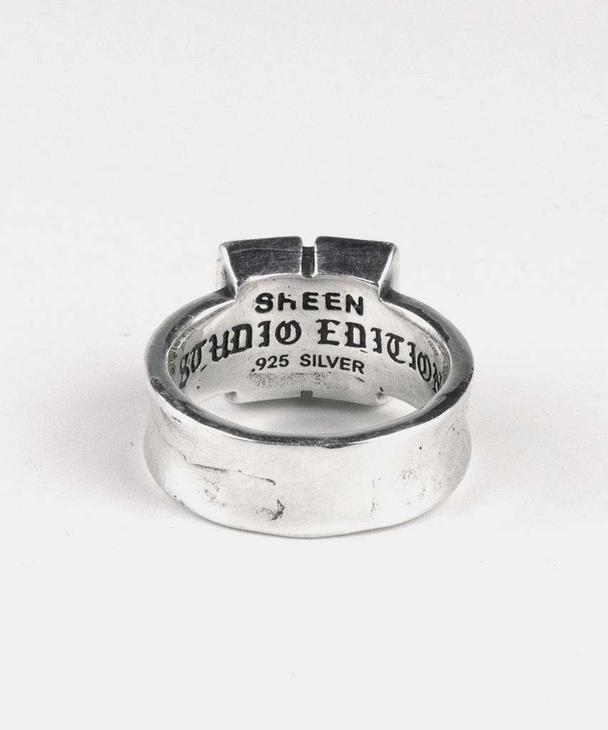 Sheen666 Dum Series Foursquare Ring White Cubic (B Type)
