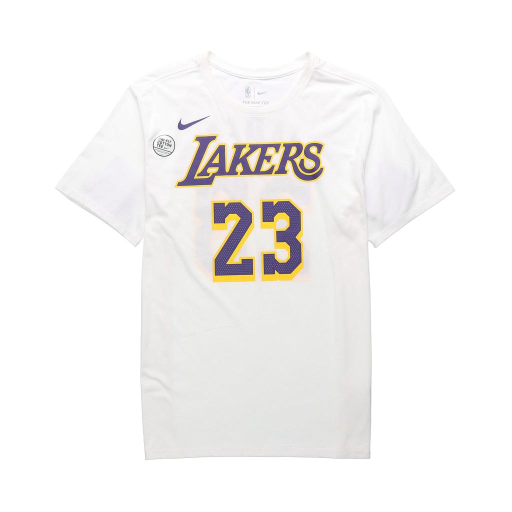 Nike NBA Lakers Limited Edition LeBron James No. 23 Asia Fit T-Shirt Men Tops White AR4888-109