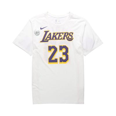 NBA Lakers Edición Limitada LeBron James No. 23 Camiseta Ajuste Asiático Hombre Tops Blanco AR4888-109