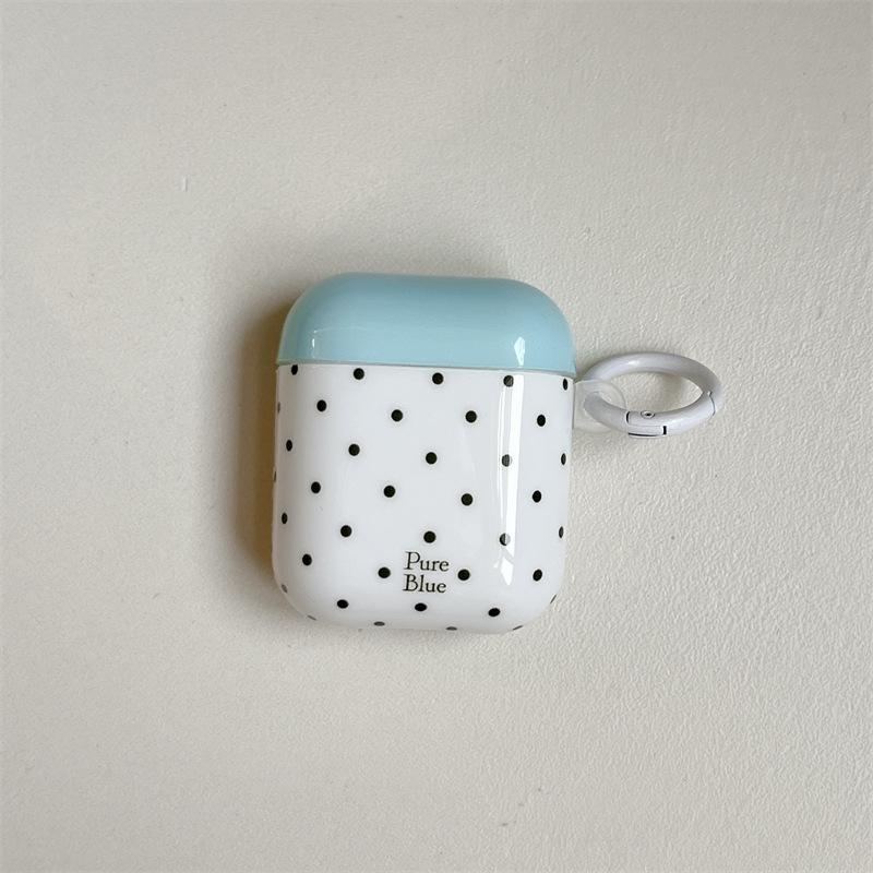 Contrast Color Polka Dots for AirPods1 Apple Bluetooth Wireless Headset Case 1/1/1 Generation of Cute Creative Women