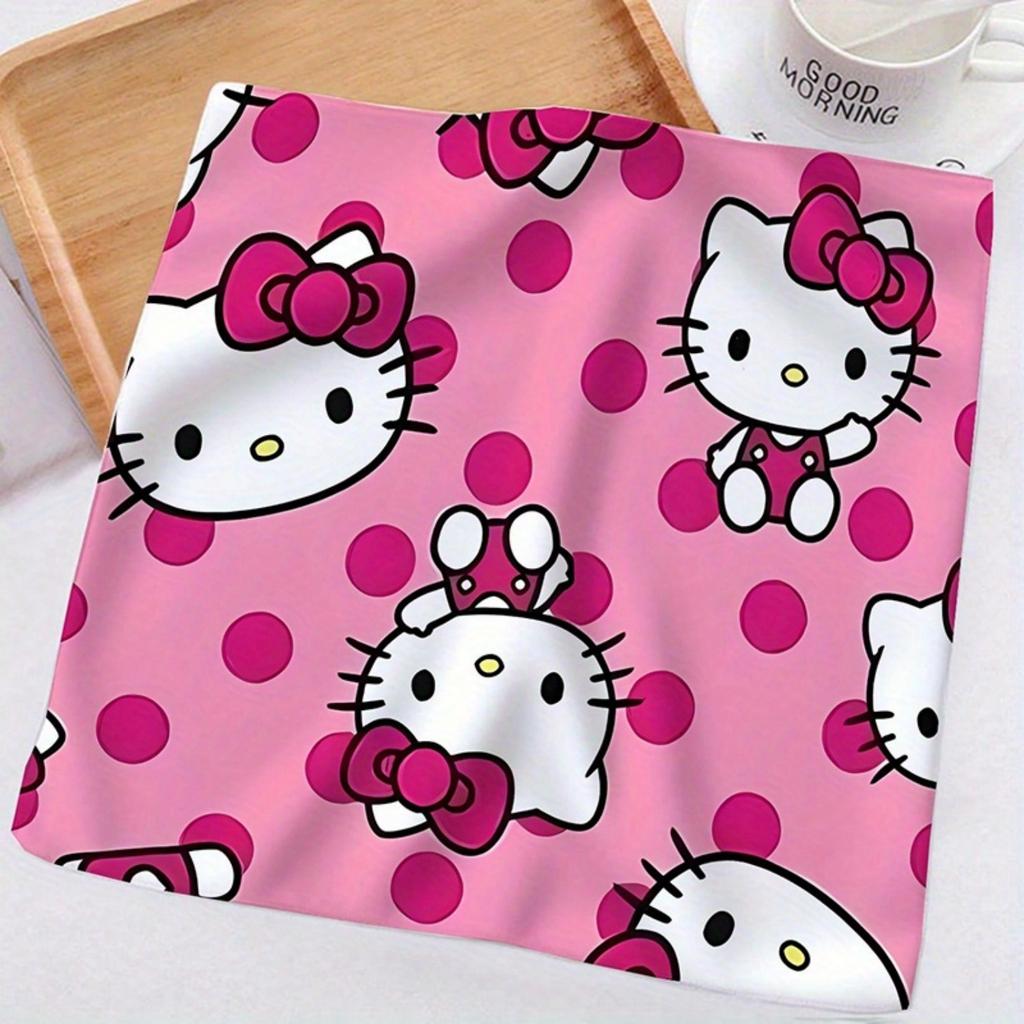 1 Multi-Purpose Sanrio Hello Kitty Towel, Lint-Free, Large Beach Towel, Small Kitchen Towel