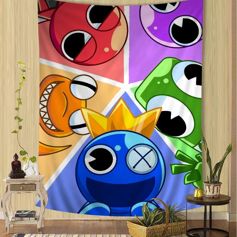 Rainbow Friends Chart Tapestry Art Science Fiction Room Home Decor Cheap Hippie Wall Hanging