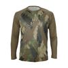 Men's Fashion Printed Raglan Long Sleeve Sports Top