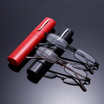 Light Slim Lehká s pouzdrem na pero Clip Tube Case Čtečky pro muže Dámské brýle Brýle na čtení