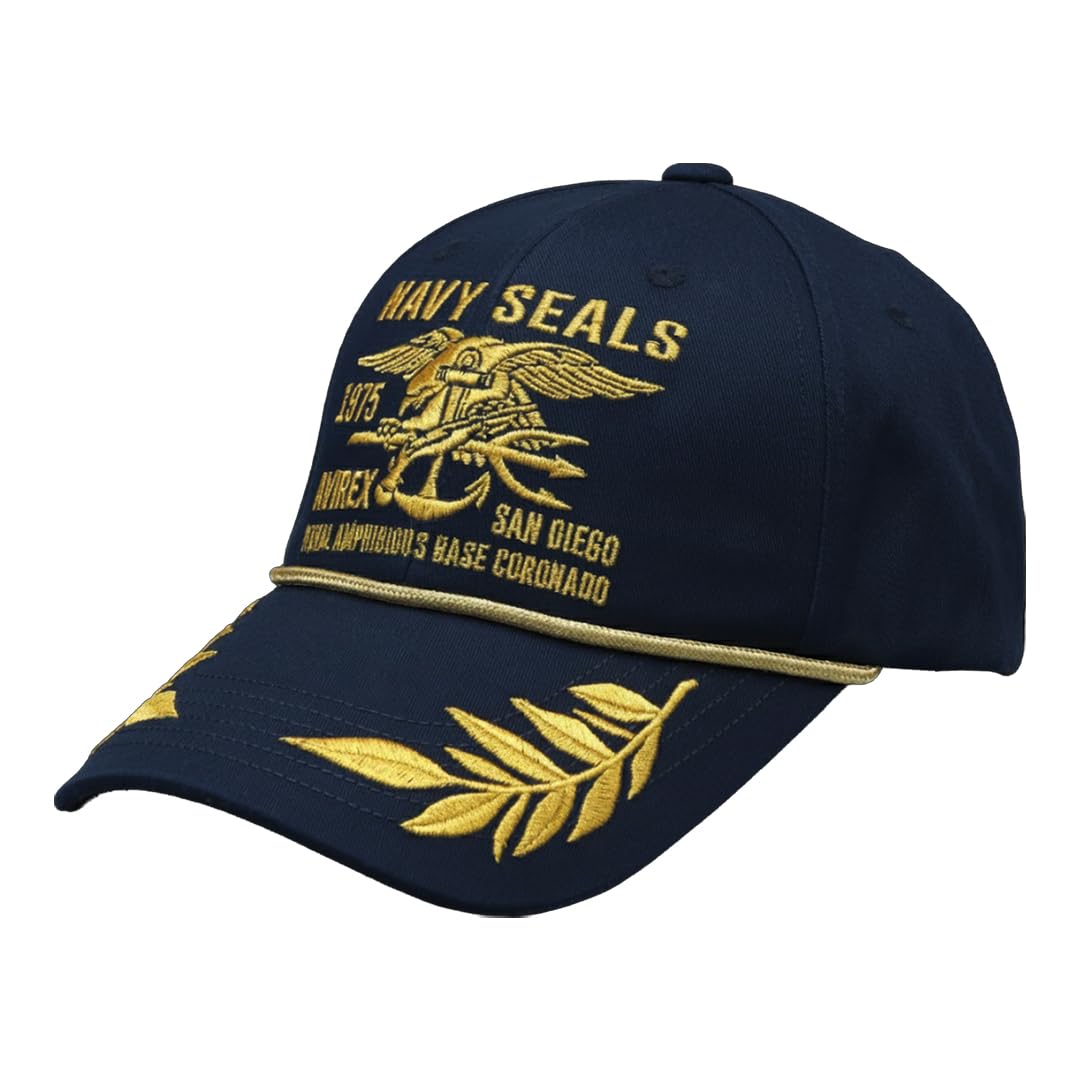 AVIREX Cap Men s Brand Logo Hat Long Brim American Casual Military AVIREX US NAVY Apollo Cap Stylish Navy Gold