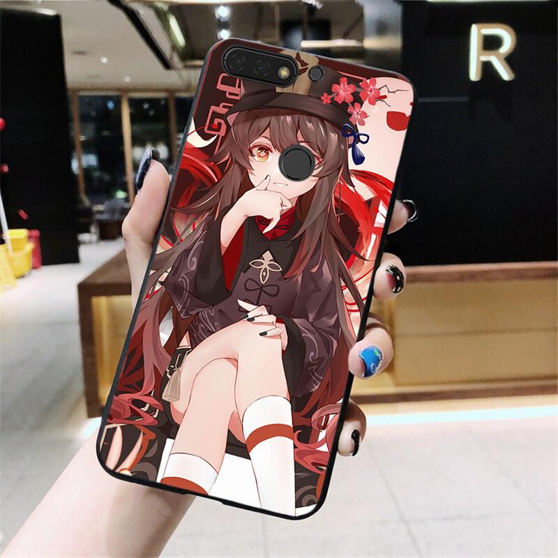 Etui na telefon Genshin Impact Hutao do Huawei Honor 10X Lite 20 7X 7A 7C 8A 8C 8X 9X 9A 9S 7S 10i 20i 20S 20lite