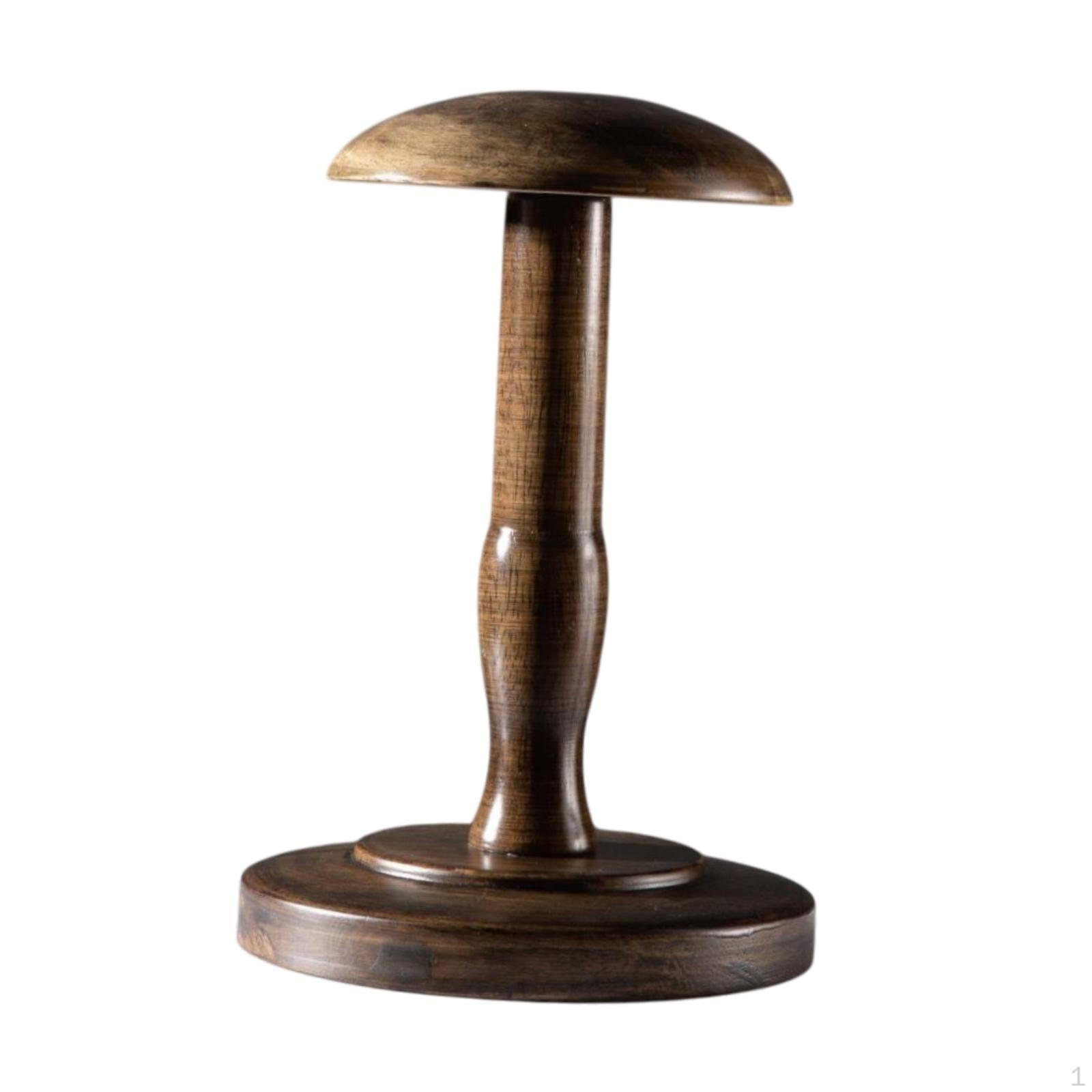 Стойка для шляп отдельно стоящая прочная винтажная нескользящая подставка для хранения шапок держатель для парика Small_Brown 2097₽