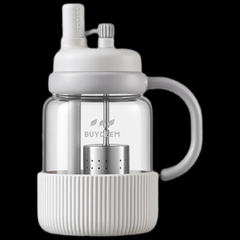Beiding 800ml Portable Tea Infuser Glass Bottle with Straw