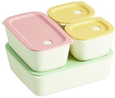 Skater System Container Lunch Set Made In Box, 3-Size (4-Piece Set), Basic, Japan, LBST4S-A