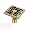 Square Bathroom Floor Drain Brass Anti Odor Shower Drain
