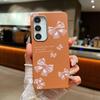 Pink Bowknot Print Matte Slim Case For Samsung S25 Ultra S24 FE S23 S22 A56 A36 A16 A55 A15 A35 A26 Leather Texture Soft TPU Shockproof Phone Cover